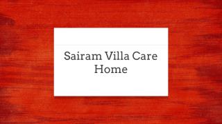 Sairam Villa In West London