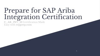 Prepare for SAP Ariba Integration ( C_AR_INT_13) Certification Exam