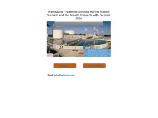 Wastewater Treatment Services Market by Regional Analysis, Key Players and Forecast 2024