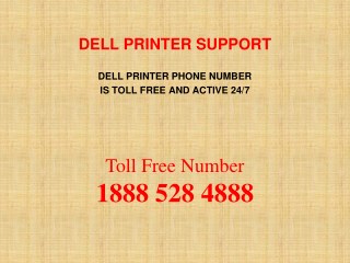 Dial Dell Support Number to Get Help for Printer