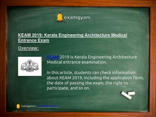 KEAM 2019: Application Form, Exam Dates, Eligibility, Syllabus, Result