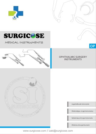 OPHTHALMIC SURGERY INSTRUMENTS [SURGICOSE]