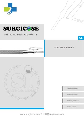 SCALPELS, KNIVES [SURGICOSE]