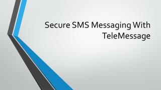 Secure SMS Messaging With TeleMessage