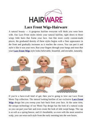 Lace Front Wigs-Hairware