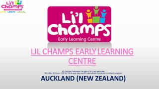 Lilchamps | Early Learning Centre | Montessori Child Care Centre