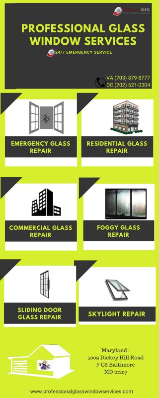 Quick Residential Glass Repair Service in Bethesda MD