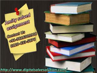 How to find amity solved assignment 0120-433-5876?