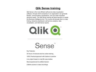 Qliksence training