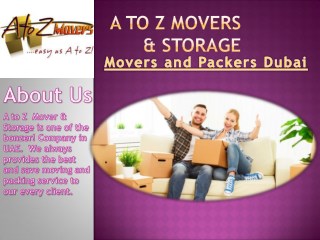 The First Class Movers and Packers in Dubai and Sharjah