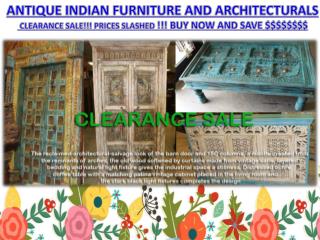 ANTIQUE INDIAN FURNITURE AND ARCHITECTURALS