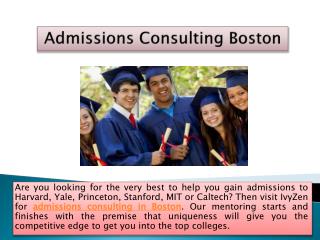 Admissions Consulting Boston