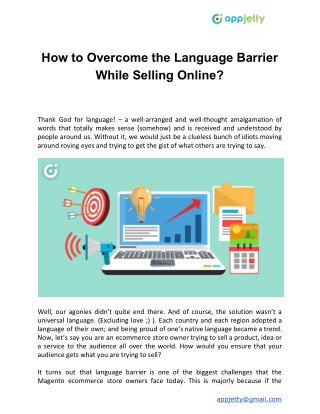 How to Overcome the Language Barrier While Selling Online?