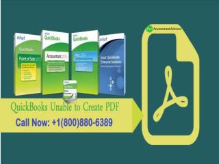 Few Easy Steps to Fix Error QuickBooks Unable to create PDF