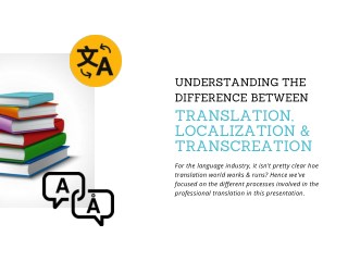 Understanding the Difference Between Translation, Localization & Transcreation