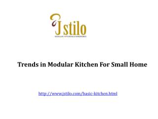 Trends in Modular Kitchen for Small Home