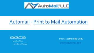 Print to Mail Automation