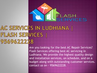 AC Services in Ludhiana | Flash Services | 9569622228