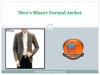 Men's Blazer Formal Jacket - Cotton Men Blazer - BHBexpress.com