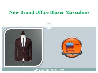New Brand Office Blazer Masculino - BHBexpress.com