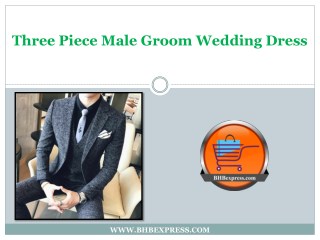 England Suit - Three Piece Male Groom Wedding Dress