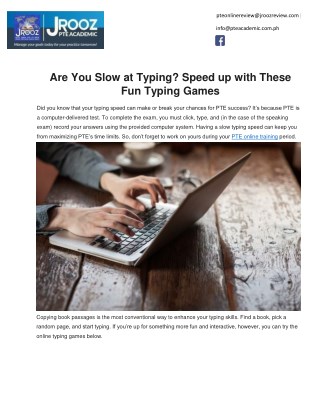Are You Slow at Typing? Speed up with These Fun Typing Games