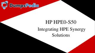 HPE0-S50 Braindumps