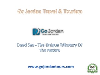 Dead Sea- The Unique Tributary Of The Nature
