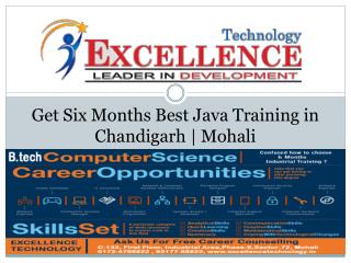 Six Months Best Java Training in Chandigarh | Mohali