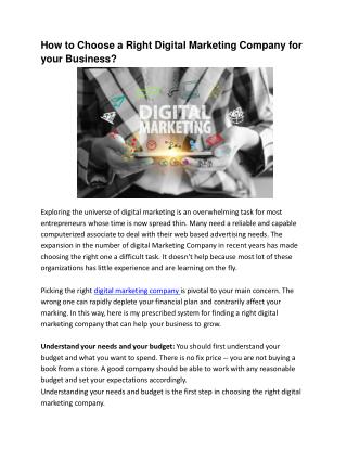 Digital Marketing Company for Business