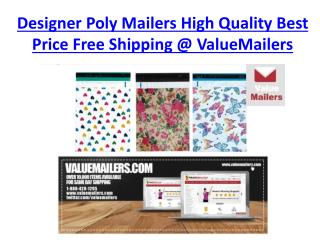 Designer Poly Mailers High Quality Best Price with Free Shipping at ValueMailers