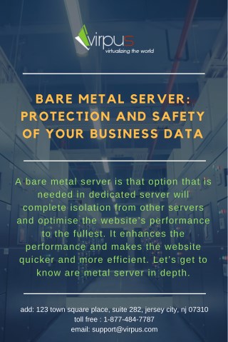 Bare Metal Server: Protection and Safety of Your Business Data