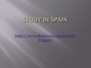 Study in Spain