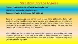 Little Known Ways to Statistics tutor Los Angeles