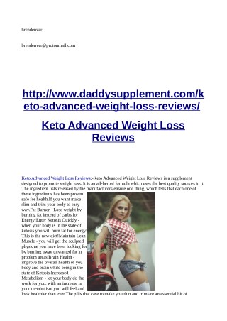 http://www.daddysupplement.com/keto-advanced-weight-loss-reviews/