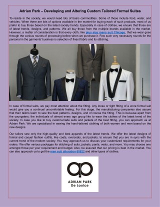 Plus Size Mens Suit in Chicago