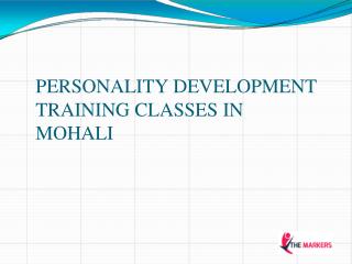 Personality development training classes in Mohali