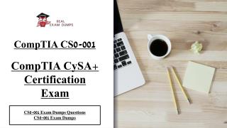 Get 2018 Valid CompTIA CS0-001 Exam Study Material - CS0-001 Braindumps Realexamdumps.com