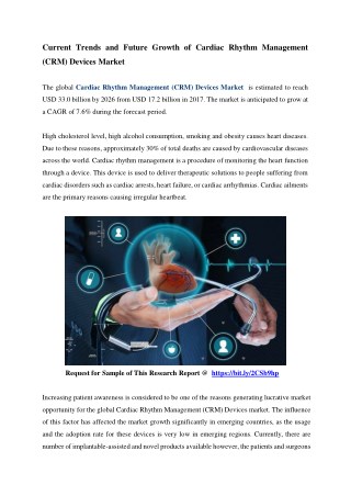 Current Trends and Future Growth of Cardiac Rhythm Management (CRM) Devices Market