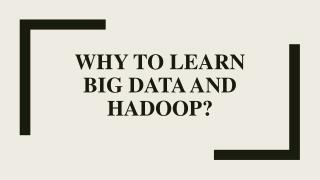 Big data training in Chennai