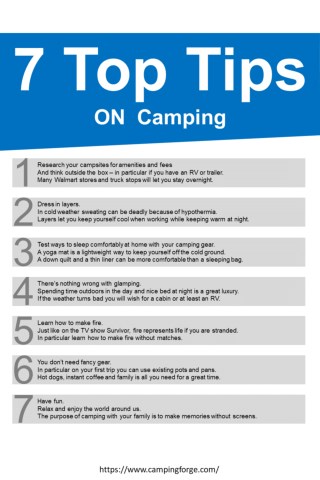 7 Top Tips For Camping