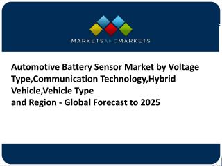Automotive Battery Sensor Market worth $4.92 billion by 2025