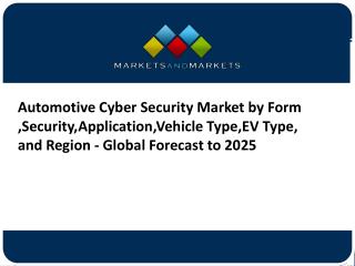 Automotive Cyber Security Market worth $5.77 billion by 2025