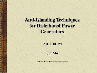 AIF FORUM Jun Yin