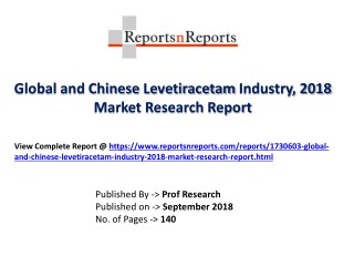 Global Levetiracetam Industry with a focus on the Chinese Market