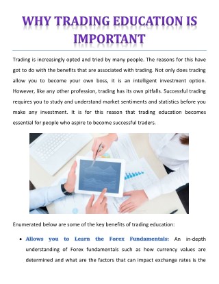 WHY TRADING EDUCATION IS IMPORTANT