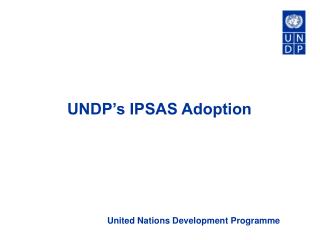 UNDP’s IPSAS Adoption