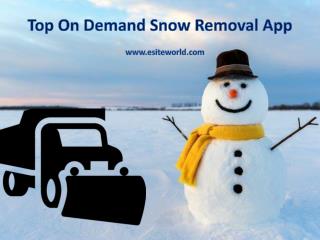 Top On Demand Snow Removal App