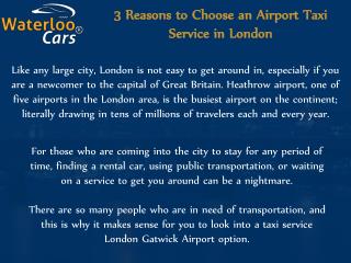 Book A Taxi In London