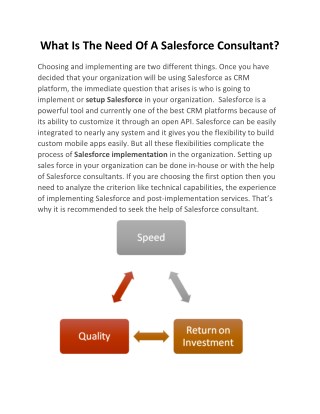 What Is The Need Of A Salesforce Consultant?